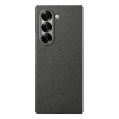 Cover Samsung Z Fold 6 Leather Case - Grey